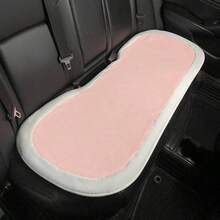 1pc Pink Long Plush Cute Universal Car Seat Cushion, Warm Anti-Slip Comfortable Car Seat Protector, Also Can Be Used As Chair Pad - A - View 11
