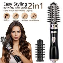 Sikat Pengering Rambut Multifungsi, Mendukung Putaran Kiri dan Kanan, Pilihan Terbaik untuk Hadiah Liburan Wanita - MultiWarna - View 19