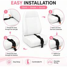 Anti-Choke Seat Belt, Car Abdominal Support Belt, Anti-Choke Belly Adjustable Belt, Seat Belt Extender, Extension Strap - Multicolor - View 5