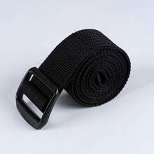 1pc Solid Color Casual Vintage Street Workplace Polyester (Polyester) Men's Belt All Season Woven - Black - View 11