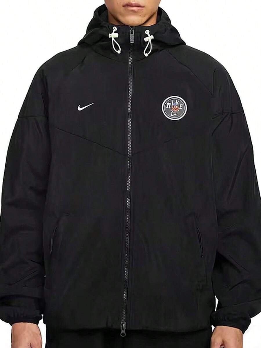 Nike Sportswear Windrunner Men's Skin-Friendly Fashionable Comfortable Versatile Warm Long-Sleeve Jacket - Black - View 1