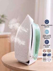 1/2/3pcs Universal Iron Shoe Cover, Steam Iron Base Plate Protector, Heat-Resistant Ironing Board Cover With Spring Fixation, Anti-Scorch Anti-Gloss Smooth Glide Cover, Suitable For Delicate Clothes, Suits, Laundry Accessories - Multiple Styles and Colors - View 12