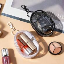 2-1pcs Portable Transparent Zipper Storage Bag, Data Cable Storage Bag, PVC Charging Cable Storage Bag, Multi-Function Earphone Charger Storage Box, Coin Storage Bag, Luggage Accessories, Key Storage Ring, Home Office Travel Essentials - Multicolor - View 2