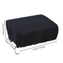1pc Heavy Duty Grill Cover, 210D Polyester Tabletop Grill Cover, Fits 17" Blastone 1971 Model Without Lid - Black - View 15