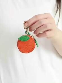 Cute Fruit Wallet, PU Leather Small Wallet, Summer Fruit Shaped Bag Hanging Wallet, Holiday Gift Blueberry Keychain Fruit Shaped Wallet - Multicolor - View 3