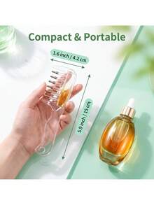 1pc Scalp Massage Liquid Applicator, Transparent Liquid Reservoir Design, Steel Ball Roller Dispenser, Even Application, Scalp Massage, Easy To Use, Practical Hair Care Nourishing Tool - Multicolor - View 7