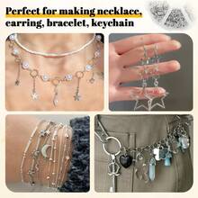 900pcs/Box DIY Jewelry Connector Rings, Includes Multiple Sizes Of Jump Rings, Closed Rings, Split Rings, High-Low Rings, Single Rings, Open Rings, Connector Rings, Flat Rings, Round Open Rings, Hanging Rings, Jewelry Rings, O-Rings, Can Be Paired With Lobster Clasps, Used For DIY Jewelry Making Accessories, Handmade Beaded String, Spacer Bead Connectors, Bag Keychain Rings, Open Jump Rings, O-Ring Connectors And Other Accessory Making - Jump Ring - View 2