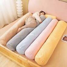 1pc Long Body Pillow Sleep Support Pillow, Detachable And Washable Memory Foam Cylindrical Pillow, Relieves Neck Pain And Provides Cervical Support, Soft Plush Material, Perfect Birthday Or Holiday Gift Choice, Soft And Comfortable Inner Cushion - Multicolor - View 5