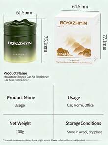 Premium Car Cologne Jasmine Solid Fragrance Balm, Long-Lasting Light Scent - Multicolor - View 7