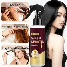 Instant Smoothing, Deep Moisturizing Leave-In Conditioner, Easy To Comb, Biotin-Enriched Moisturizing Deep Nourishing Hair Spray, Reduces Breakage And Frizz, Eliminates Dryness And Split Ends, Enhances Shine 100ml - Keratin Hair Treatment 100ml - View 8