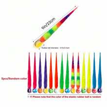 5 Packs Colorful Plush Elastic Ball Cat Toy, Mixed Elastic Ball And Tail Cat Toy, Large Magic With Fluorescent Ball, Interactive Cata Toy Ball, Rainbow Color, Random Color - Multicolor - View 14
