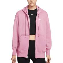 Jaket Fleece Wanita Nike Asli Baru Model Oversize dengan Resleting DQ5759-699 - DQ5759-699 - View 10
