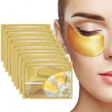 10pcs/20pcs/30pcs(15 Pairs) Gold Eye Masks, Moisturizing And Nourishing, Reduce Dark Circles And Puffiness, Tighten And Brighten, Great Gift For Valentine's Day, Essential For Office, Late Nights, And Holiday Travels A Bag Of 2pcs - Collagen - View 10