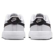 Nike Air Force 1 Low Lace White/Black Casual Sneakers Boys' Toddler IF1674-101 | Court-To-Street Style, Iconic Silhouette - 白黑色 - 查看 4