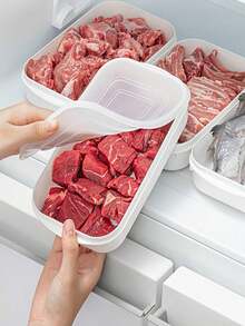 10-Pack Reusable Food Storage Container Set, Refrigerator Storage Boxes, Stackable Freezer Food Storage Containers With Lids, For Grains, Meat, Fruits, And Vegetables, For Lunch Boxes, Kitchen Organization, And Kitchen Storage - Multicolor - View 2