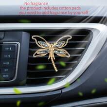 1PC Elegant Metal Dragonfly Vent Clip For Car Air Conditioner Outlet, Vintage Insect‑Shape Car Air Freshener Decor, Luxury Auto Interior Ornament Gift For Women Drivers - Dragonfly Air Vent - View 11