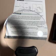 2-In-1 Adjustable Hands-Free Magnifying Glass, 5x 5.12 Inches, Supports Handheld/Neck Worn/Desktop Mode Switching, Equipped With Independent High Magnification Small Round Mirror, Suitable For Reading, Sewing And Handmade Production, Home Decoration - A - View 7