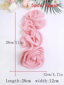 New Multi-Color 3D Hand-Rolled Pleated Corsage DIY Clothing Accessories, Suitable For Wedding Dress, Dance Skirt, And Other Decorations - Multicolor - View 48