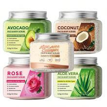 Coconut Face & Body Scrub, Deep Cleansing, Contains Plant Extract Essence, Softens Skin, Exfoliating Cleanser, Unclogs Pores, Cleanses Skin, Hydrates & Moisturizes, Unisex, Suitable For All Skin Types, New Year Gift - Coconut Body Scrub - View 1