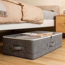Large Capacity Underbed Storage Bag, Foldable Dust-Proof Clothing And Bedding Organizer Bag, Suitable For Bedroom Closet - Multicolor - View 10