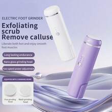 ICEWLESS Electric Foot Callus Remover Rechargeable Foot File 2 Glass Grinding Heads Dual Speed Pedicure Tool For Dead Skin Hard Skin Cracked Heels Foot Care - View 8