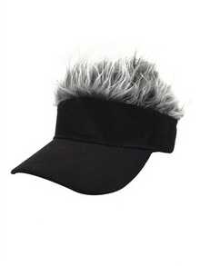 1pc Unisex Funny Spiky Wig Sun Hat, Adjustable Creative Wig Sun Hat, Suitable For Party And Outdoor Sports - Wig Baseball Cap - View 14