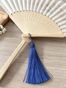 絲綢流蘇，衣飾裝飾配件，DIY流蘇裝飾，流蘇吊飾，流蘇飾品，帽子流蘇 - 8.5cm寶藍色 - 查看 4