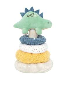 1 buah Mainan Susun Dinosaurus Unicorn Plush Lembut untuk Bayi, Mainan Susun Kain Plush, Mainan Pembelajaran Sensorik untuk Perkembangan Bayi dan Balita - MultiWarna - View 11