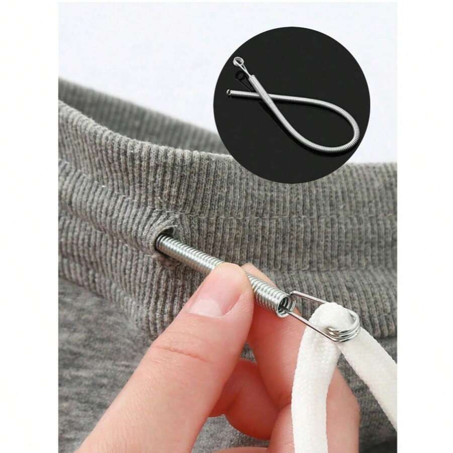 4pcs Spring-Loaded Flexible Drawstring Replacement Tool | 2-In-1 Elastic Band Threader For Pants, Sweatshirts & Skirts | Home No-Sew DIY Kit With Belt Threader, Bendable Steel Spring Guide Head, Great Christmas Gift For Women