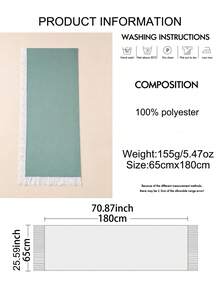 1pc New Silk Cotton Lace Scarf, Women's Muslim Hijab, Daily Soft Breathable Long Scarf, Elegant Headscarf, Versatile Elastic Shawl - Multicolor - View 2