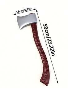 1PC Unisex Multi-Color Realistic Large Axe Weapon Costume Prop, Horror Jason Character Role Play Weapon Accessory, Personalized Versatile Mix And Match Suitable For Halloween, Festival, Party, Performance Costume Prop - Multicolor - View 1