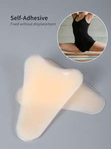 1/3pcs Anti-Exposure Transparent Thin Water Drop Invisible Silicone Intimate Pads For Underwear - Multicolor - View 4