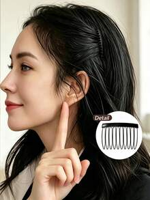 4/8 buah Aksesori Rambut Praktis, Sisir Rambut Tak Terlihat, Jepit Rambut Volume Samping, Jepit Rambut Poni Kecil, Jepit Rambut Volume Atas, Untuk Penataan Rambut, Memperbaiki Riasan dan Aksesori Rambut Hadiah Liburan - MultiWarna - View 8