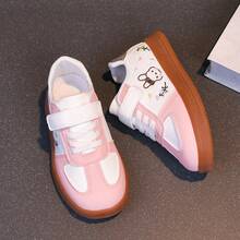 1 Pair Girls' New Embroidered Comfortable Versatile Sports Shoes, Fashionable Non-Slip Casual Sneakers - Pink - View 5