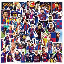 FIFA 50張梅西足球貼紙，10號球衣、獎盃、比賽動作與慶祝圖案，適合DIY剪貼簿、手帳及足球迷 - 多色1 - 查看 1