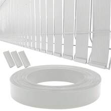 - White View Blocking Privacy Tape Weave W/Bracket For Chain Link Fence 75m/250 Ft Roll UV Resistant - White - View 1