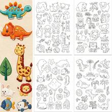 Cartoon Animal Water-Soluble Stabilizer Stick And Self-Adhesive Washable Embroidery Pattern Stabilizer, Suitable For Embroidery, Bags And Clothing DIY Handmade Crafts - A226 - View 2