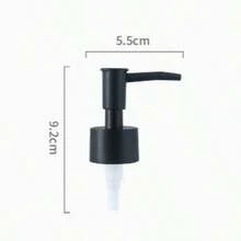 1/3PCS Walnut Wood Soap Dispenser And Replacement Pump Options, Refillable Lotion Bottles For Bathroom Vanity Or Kitchen Sink, Set Option With 2 Round Bottles And Base, Pump-Only Replacement Option, Christmas And Saudi National Day Home Gift Idea - Multi-color - View 9