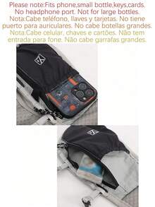 1pc Fashion Portable Cycling Water Bag Backpack, Multi-Compartment Design, Unisex Practical Fitness Bag, Fitness Training Bag, Multi-Functional Running Bag, Multi-Pocket Bicycle Bag. Note: Two Styles Will Be Randomly Shipped, With Or Without Letters. - Grey - View 4