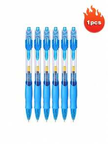 1008 Retractable Neutral Pen 0.5mm, Suitable For Student Exams, Minimalist Black & Red Clickable Signature Pen - A - View 17