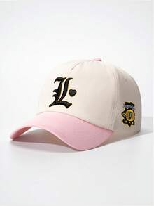 1pc Men's Letter Embroidered Front L Side Star Baseball Cap, Adjustable Sun Protection Casual 5-Panel Hat, Suitable For Outdoor Sports, Spring/Autumn Travel, Beach, Party - Multicolor - View 14