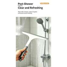 Multifunctional Handheld Wide Squeegee, Efficient Streak-Free Glass Cleaning Brush, Glass Squeegee Cleaning Tool, Suitable For Glass Doors, Tile Walls, Car Glass, Can Remove Water And Scrape, Suitable For Bathroom Shower And Windows - A - View 10
