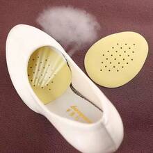 Latex Front Foot Pad For High Heels, Anti-Slip, Pain-Relief, Perforated Breathable, Soft, Sweat-Absorbing, Thickened Silicone Half-Size Insole For Women, Invisible, All-Season - A-Skin Color - View 7