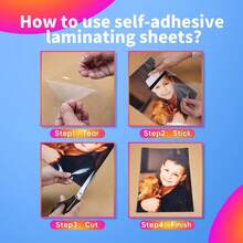 Matte Self-Adhesive Laminating Film, Transparent Vinyl Clear Overlay Sticker Paper For Document Protection - MATTE - View 7