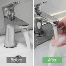 1pc Silicone Faucet Splash Mat, Waterproof And Non-Slip Design, Trimmable Narrow Edge, Soft And Durable Kitchen Sink Accessory, Suitable For Bathroom Sinks And Kitchen Sinks, Ideal For Daily Home Use And Countertop Protection - Multicolor - View 7