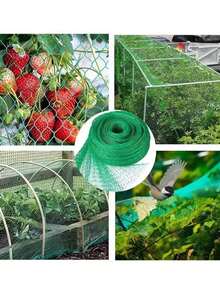 Garden Bird Netting, Green Reusable Plant Protection Net, Durable Plastic Barrier Net, Suitable For Fruit Trees, Vegetables, Crops, Flower Beds, Protects Plants From Birds And Squirrels, Outdoor Farm Yard Garden Protection Net - A - View 3