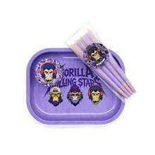 Personalized Rolling Tray Set, Includes Pre-Rolled Cones, Metal Grinder, Smoking Tools, Smoke Shop, GORILLA ROLLING STARS Tray Set, Decorative Tray, Jewelry Tray, Suitable For Personal Hand-Rolling And Party Use, Gift Set, Ideal Gift For Christmas And Halloween - Print - View 13