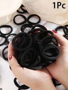 1Pc Women's Punk Gothic Hollow Out Wide Headband, Soft Non-Slip Elastic Stretch Hair Band For Yoga, Sports, Beach, Workout & Daily Casual Wear - Black - View 7