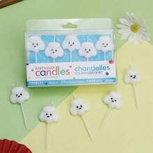 HIBIRTH 5pcs Cute Puppy/Dog Cake Decorative Candles, Teddy Bear Animal Dog Zodiac Happy Birthday Cartoon Candles - Candle - View 6