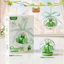 Princess Dress Building Block Set, 6pcs Mini Dress Ornaments With Clear Display Balls And Colorful Ribbons, DIY Assembled Fashion Outfit Models, Cute Hanging Decor For Bedroom, Backpack, Christmas Tree, Perfect Holiday Birthday Party Gift, Creative Collectible Toy For Home Desk Decoration And Handmade Craft Collection - Multicolor - View 14